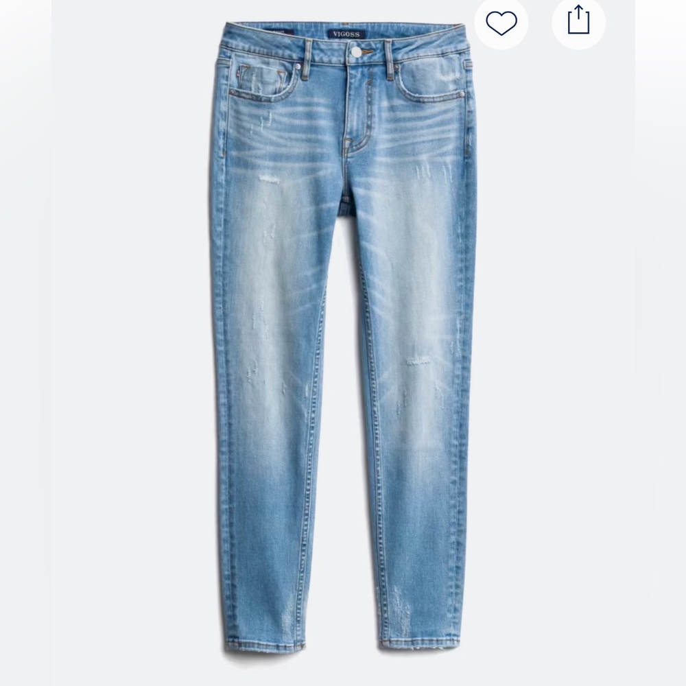 Vigoss Marley Mid Rise Skinny Jeans (32)